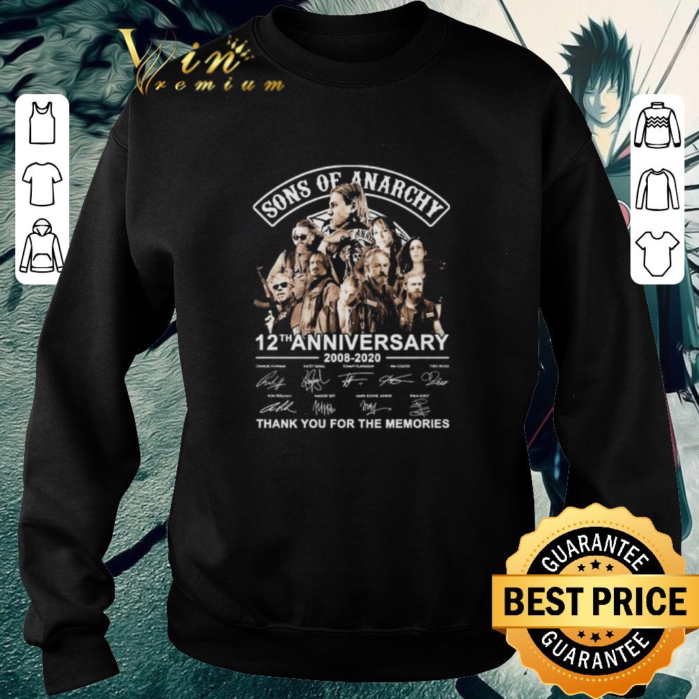 b7258f86 official sons of anarchy 12th anniversary 2008 2020 signatures shirt 4 - Official Sons of Anarchy 12TH Anniversary 2008 2020 signatures shirt