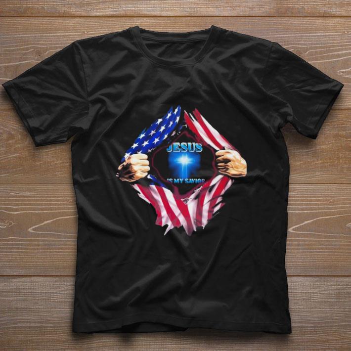 Awesome Blood inside me Jesus is my Savior shirt