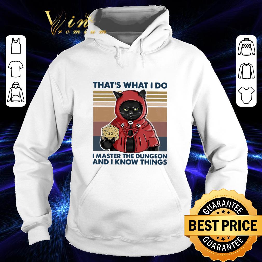 d0576212 cat d20 that s what i do i master the dungeon and i know things vintage shirt 4 - Cat D20 that's what i do i master the dungeon and i know things vintage shirt