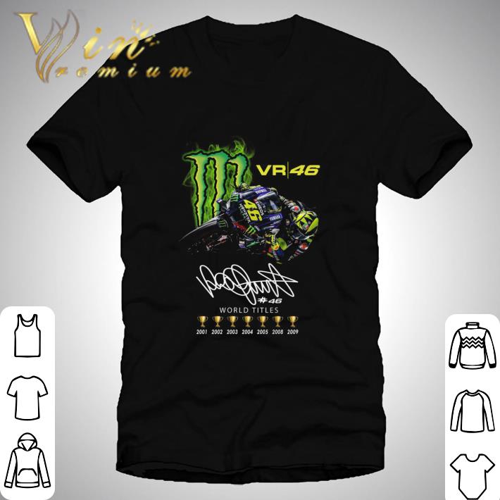 46 Valentino Rossi signature champion world titles 9 cups shirt