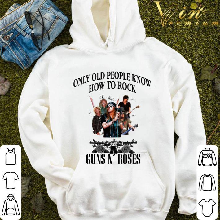 ed277173 only old people know how to rock guns n roses signatures shirt 4 - Only old people know how to Rock Guns N' Roses signatures shirt