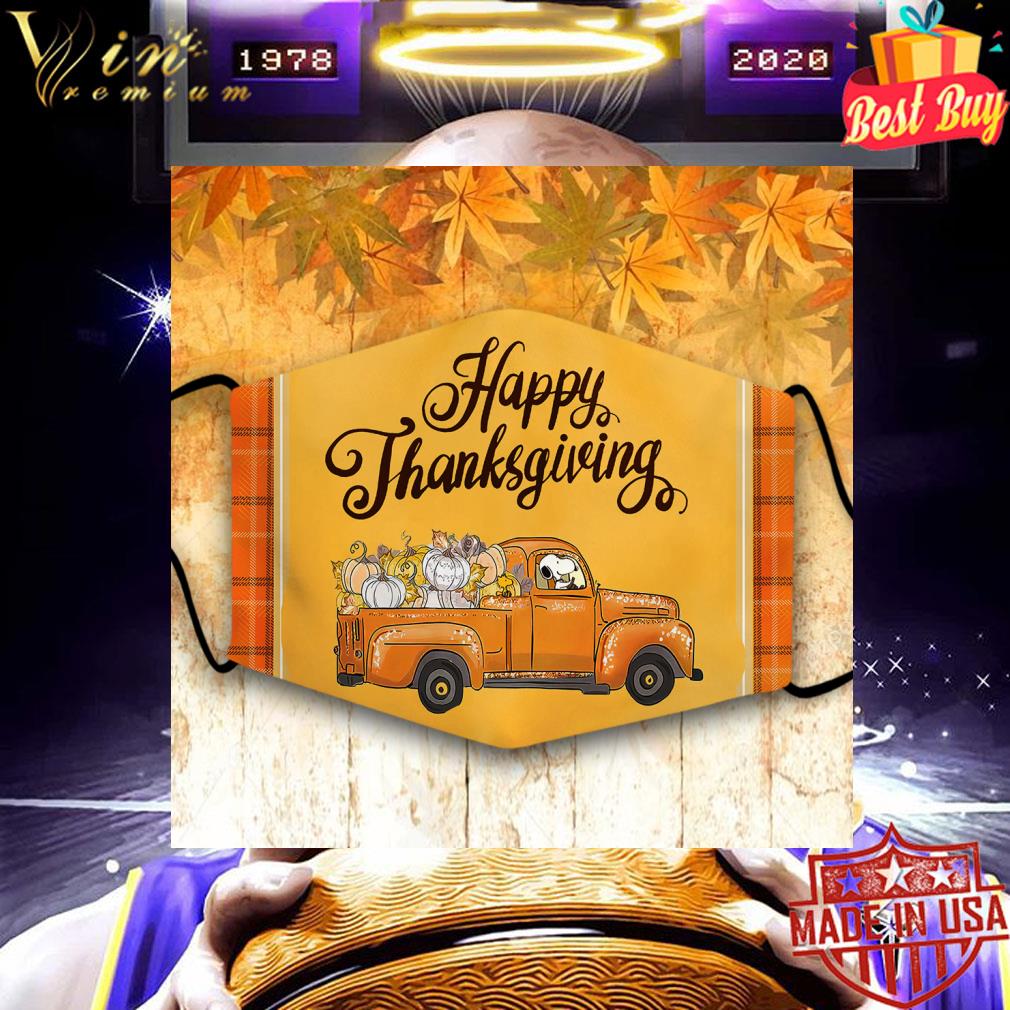 Snoopy drive truck Happy thanksgiving face mask eeb85952 snoopy drive truck happy thanksgiving face mask 4 - Snoopy drive truck Happy thanksgiving face mask
