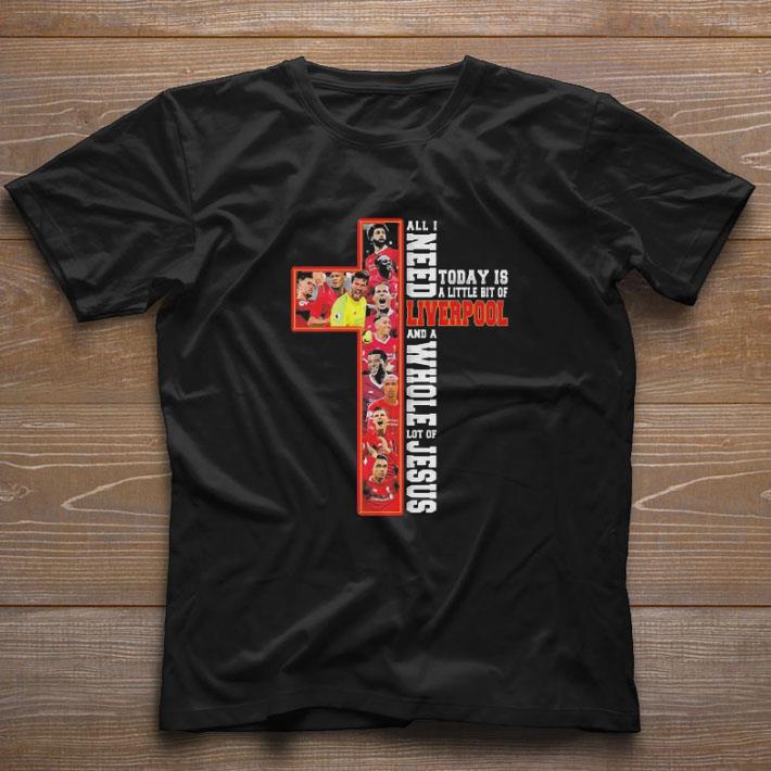 Awesome All I need today Is a little bit of Liverpool and a whole lot of Jesus shirt
