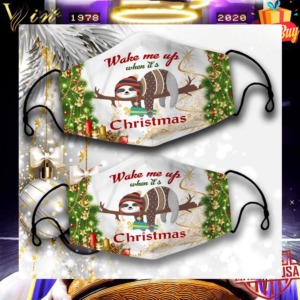 149ccb36 sloth wake me up when it s christmas face mask 4 - Sloth wake me up when it's Christmas face mask
