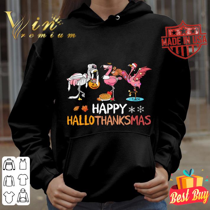 2dd1b0cd best flamingos happy hallothanksmas shirt 4 - Best Flamingos Happy Hallothanksmas shirt