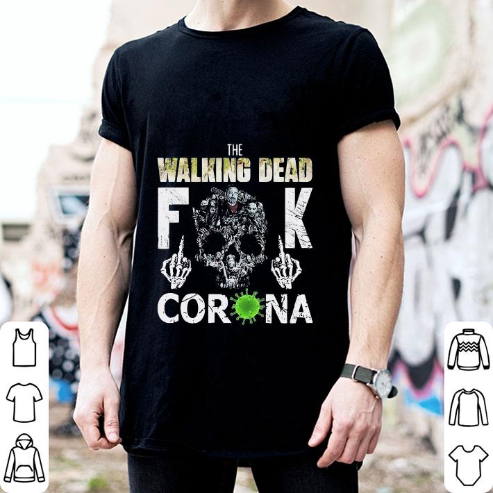 Skull The Walking Dead Fuck Corona Virus shirt