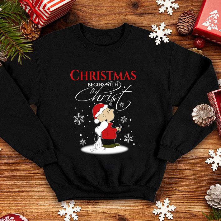 357251bf christmas begin with christ snoopy and charlie brown shirt 4 - Christmas Begin With Christ Snoopy And Charlie Brown shirt