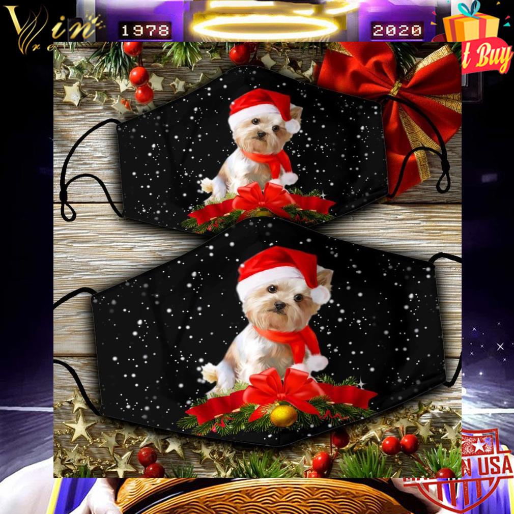3895fc3a christmas with yorkshire terrier face mask 4 - Christmas With Yorkshire Terrier Face Mask