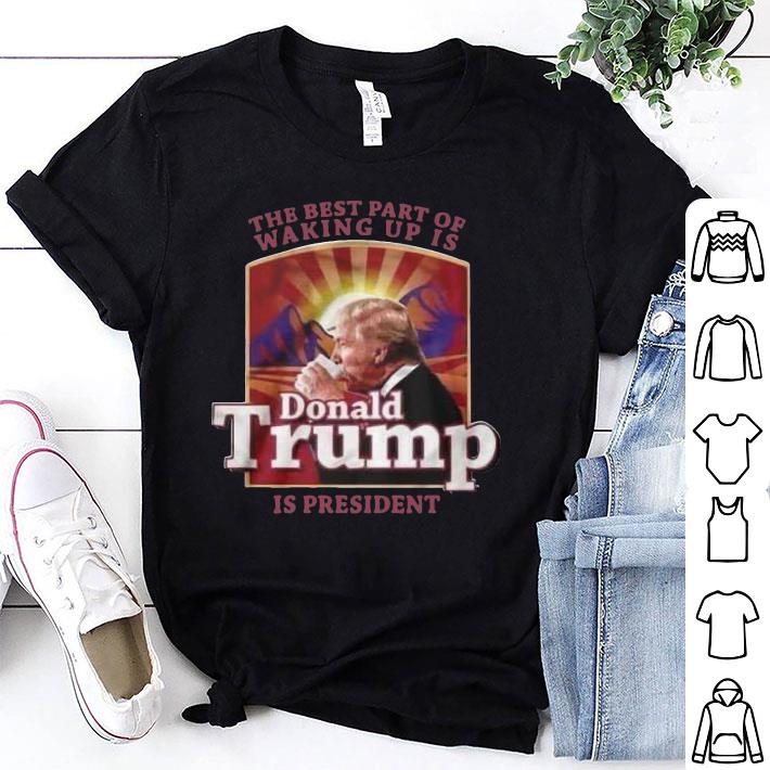 I Just Want To Pet My Dog And Enjoy Trump As A President shirt