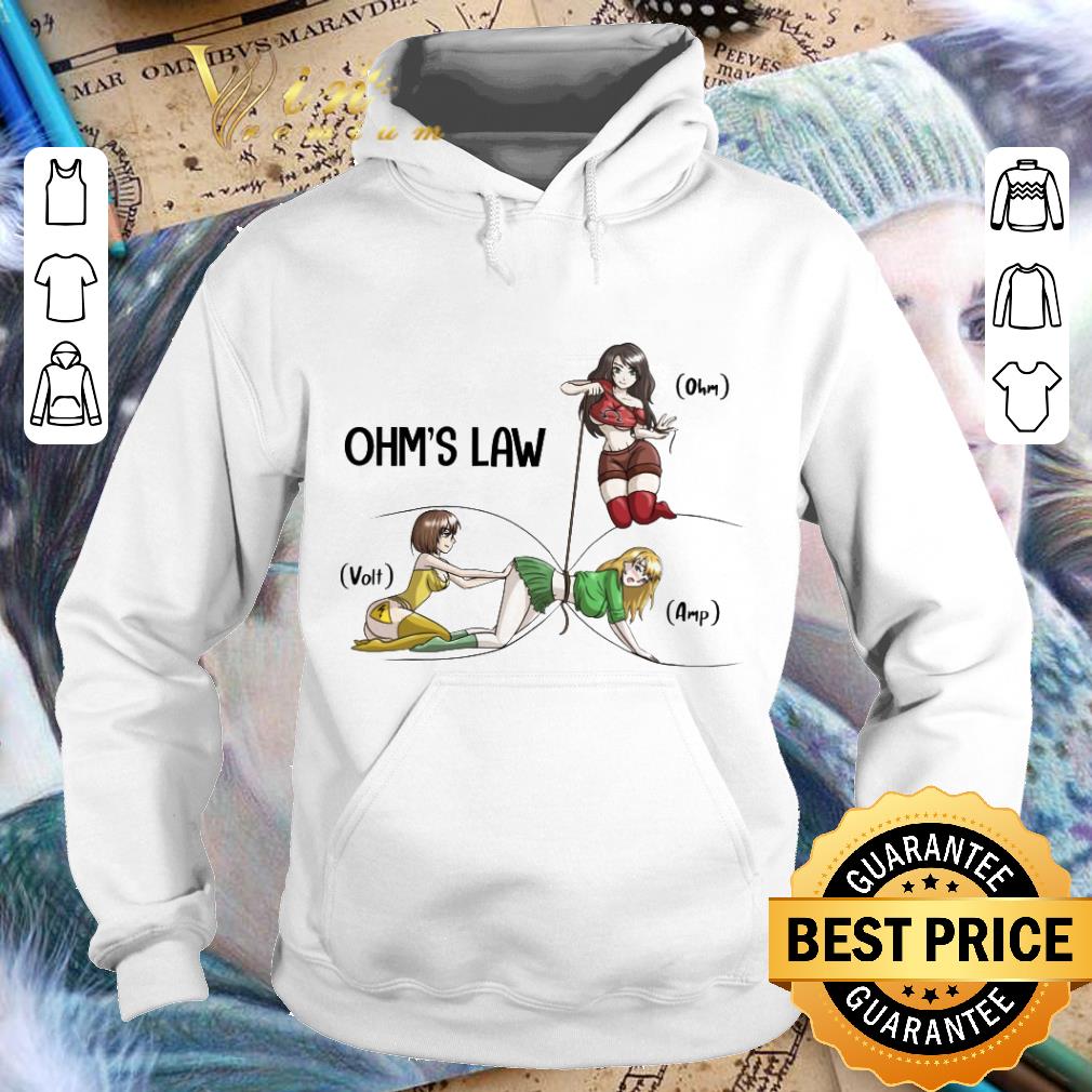 52fdf5b6 hot ohm s law electricity ohm volt amp shirt 4 - Hot Ohm's Law Electricity Ohm Volt Amp shirt