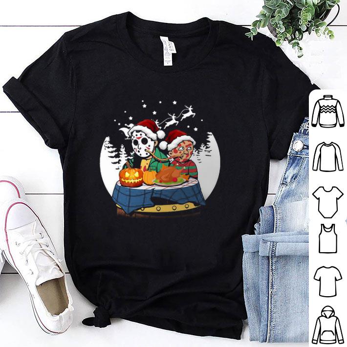 Jason Voorhees And Freddy Krueger Lady And The Tramp Christmas shirt