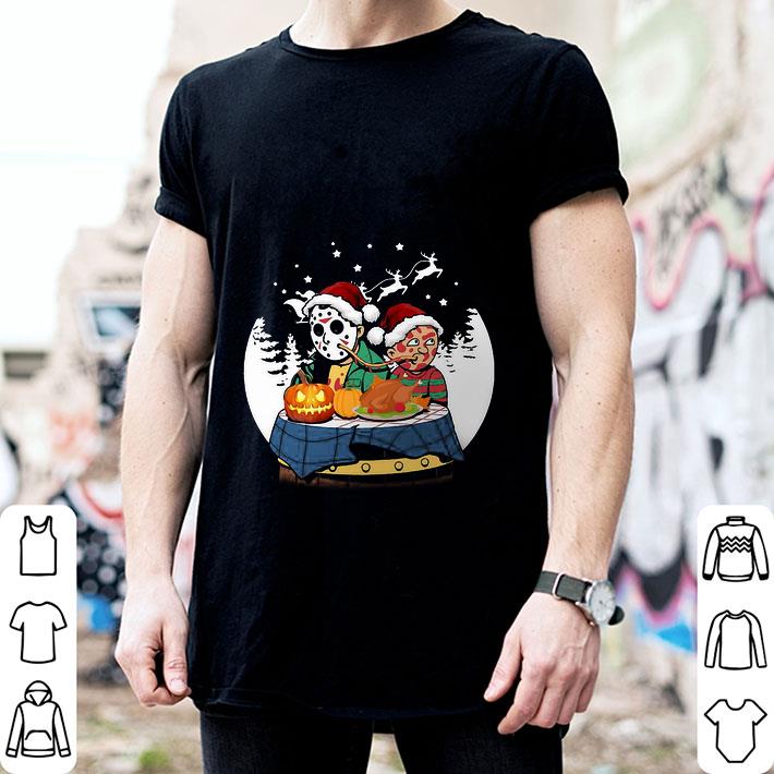 Jason Voorhees And Freddy Krueger Lady And The Tramp Christmas shirt