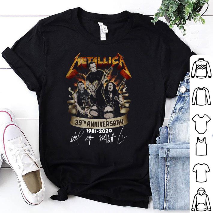 Metallica 39th Anniversary Signatures shirt