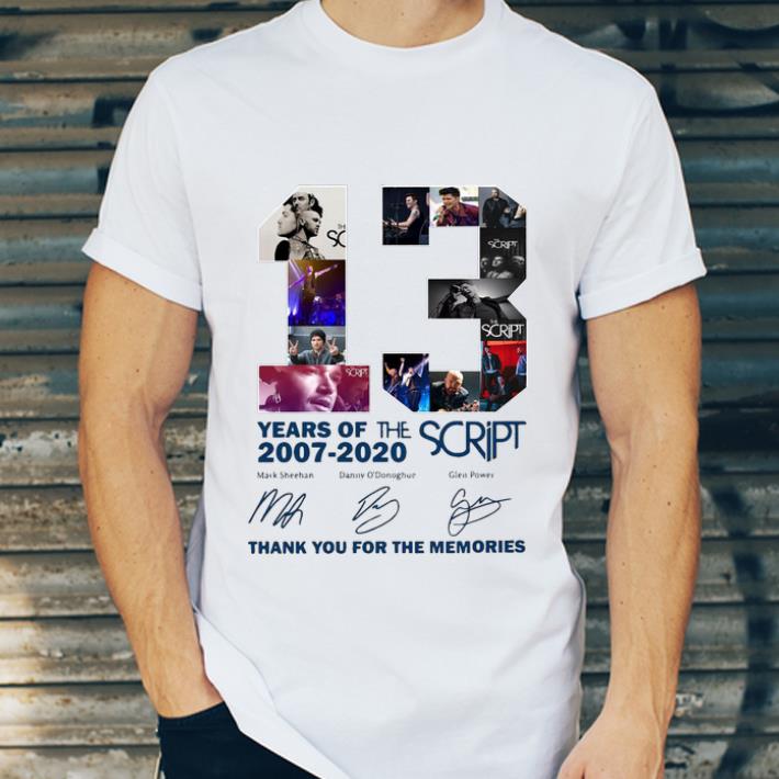 13 Years Of The Script Thank You For The Memories Signatures shirt 7b26f7c4 13 years of the script thank you for the memories signatures shirt 4 - 13 Years Of The Script Thank You For The Memories Signatures shirt