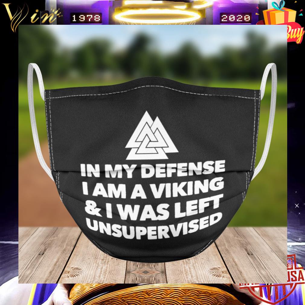 99424f6e in my defense i am a viking i was left unsupervised face mask 4 - In my defense i am a viking & i was left unsupervised face mask