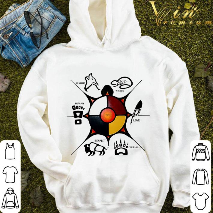 a561d6c8 native american truth humility wisdom love courage respect honesty shirt 4 - Native American Truth Humility Wisdom Love Courage Respect Honesty shirt