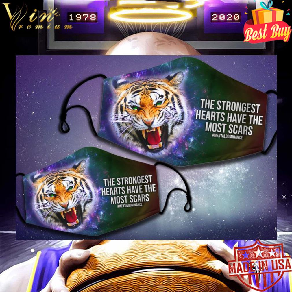 c170b275 tiger the strongest hearts have the most scars face mask 4 - Tiger the strongest hearts have the most scars face mask