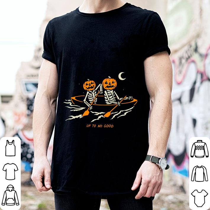 Halloween Skeleton Pumpkin Up To No Good shirt