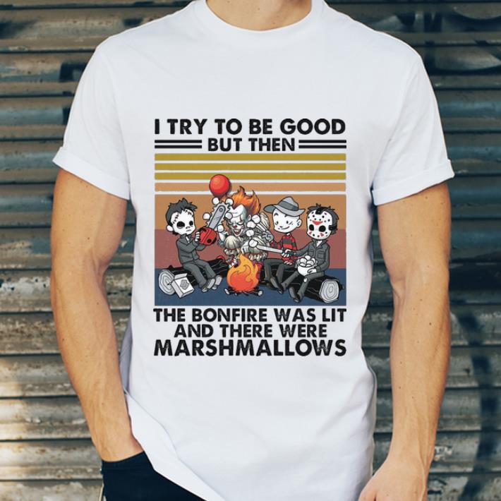 Vintage Chibi Horror Movie I Try To Be Good But Then Marshmallows shirt cde6f4ae vintage chibi horror movie i try to be good but then marshmallows shirt 4 - Vintage Chibi Horror Movie I Try To Be Good But Then Marshmallows shirt