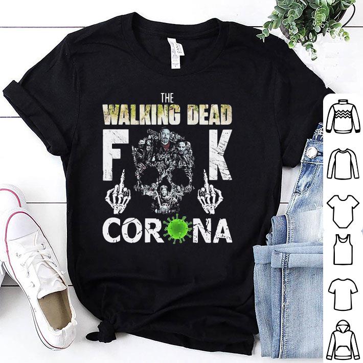 Skull The Walking Dead Fuck Corona Virus shirt