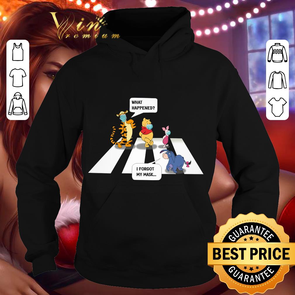 e3e7a5d7 funny winnie the pooh abbey road what happened i forgot my mask shirt 4 - Funny Winnie The Pooh Abbey Road what happened i forgot my mask shirt
