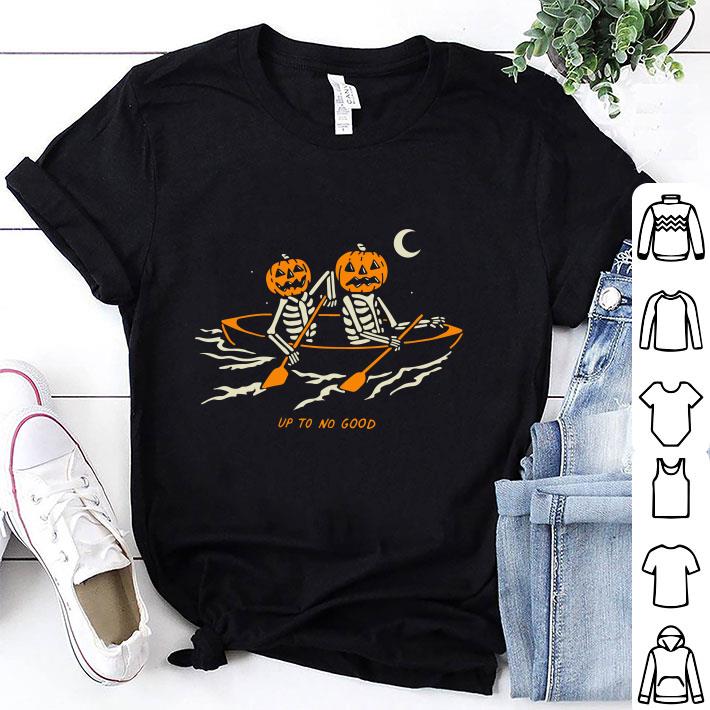 Halloween Skeleton Pumpkin Up To No Good shirt