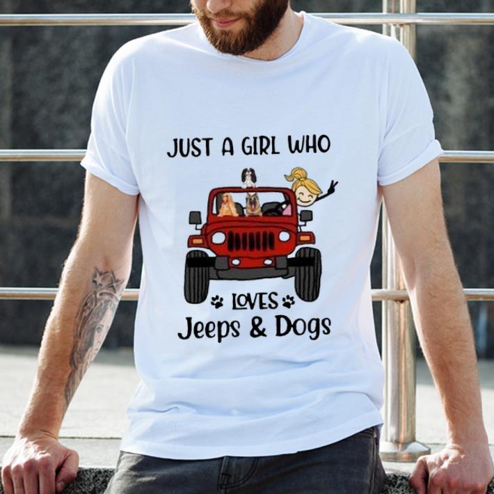 Just A Girl Who Love Jeep And Dogs shirt
