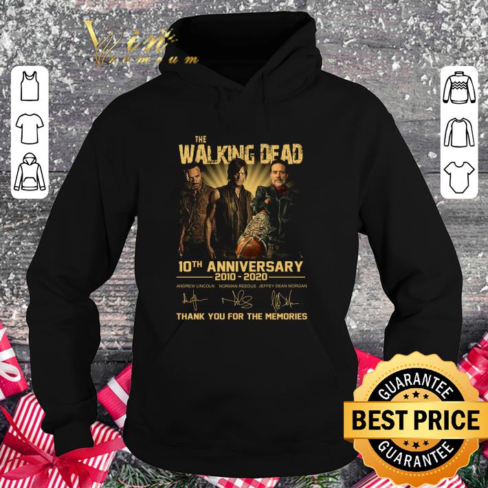 09d5a582 premium the walking dead 10th anniversary 2010 2020 rick daryl negan shirt 4 - Premium The Walking Dead 10th Anniversary 2010-2020 Rick Daryl Negan shirt
