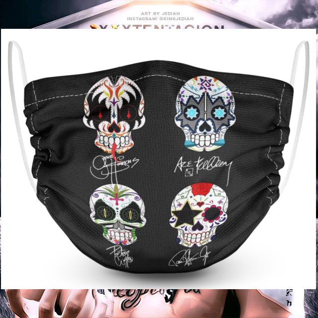 Sugar Skull Kiss face mask