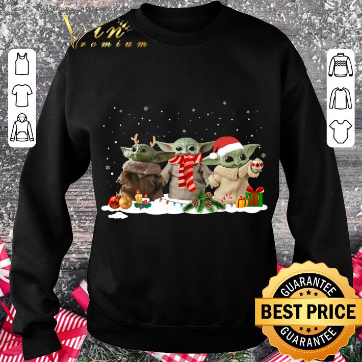 Hot Star Wars Baby Yoda Christmas shirt Hot Star Wars Baby Yoda Christmas shirt