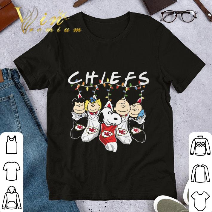 Premium Kansas City Chiefs Friends Snoopy Characters Christmas shirt