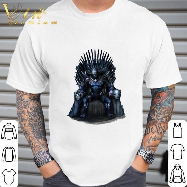 Black Panther Iron Throne GOT Game Of Thrones shirt