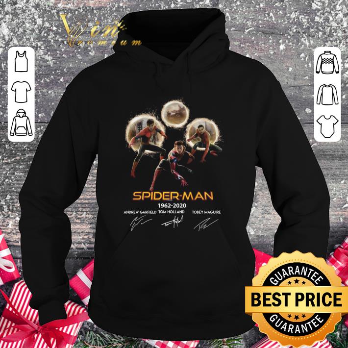 Premium Spider-man 1962-2020 actors signatures shirt 63375699 premium spider man 1962 2020 actors signatures shirt 4 - Premium Spider-man 1962-2020 actors signatures shirt
