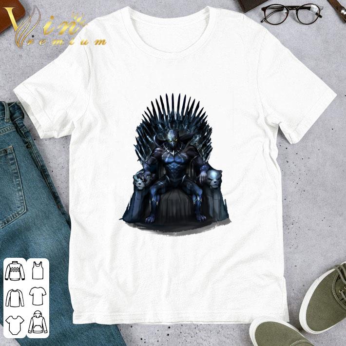 Black Panther Iron Throne GOT Game Of Thrones shirt