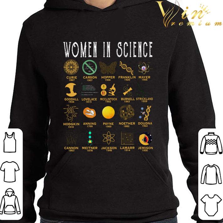 73f64c36 women in science curie carson hopper franklin mayer goodall shirt 4 - Women In Science Curie Carson Hopper Franklin Mayer Goodall shirt