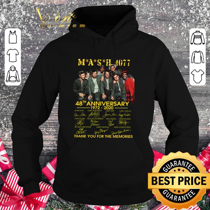74a54280 premium 4077th mash 48th anniversary 1972 2020 thank you for the memories shirt 4 - Premium 4077th MASH 48th anniversary 1972-2020 thank you for the memories shirt