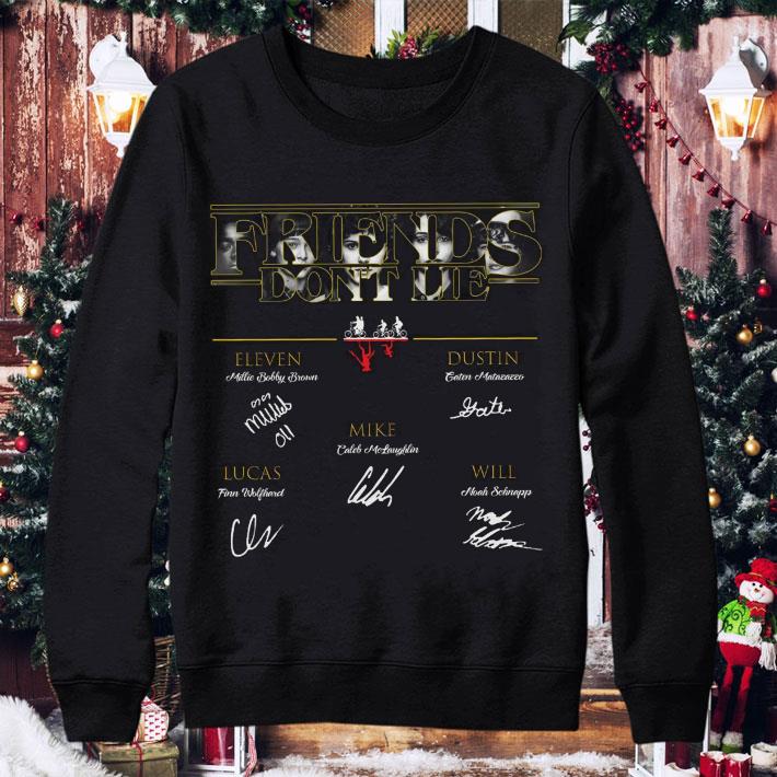7eeb4b9d awesome stranger things friends don t lie eleven signatures shirt 4 - Awesome Stranger Things Friends Don't Lie Eleven Signatures shirt