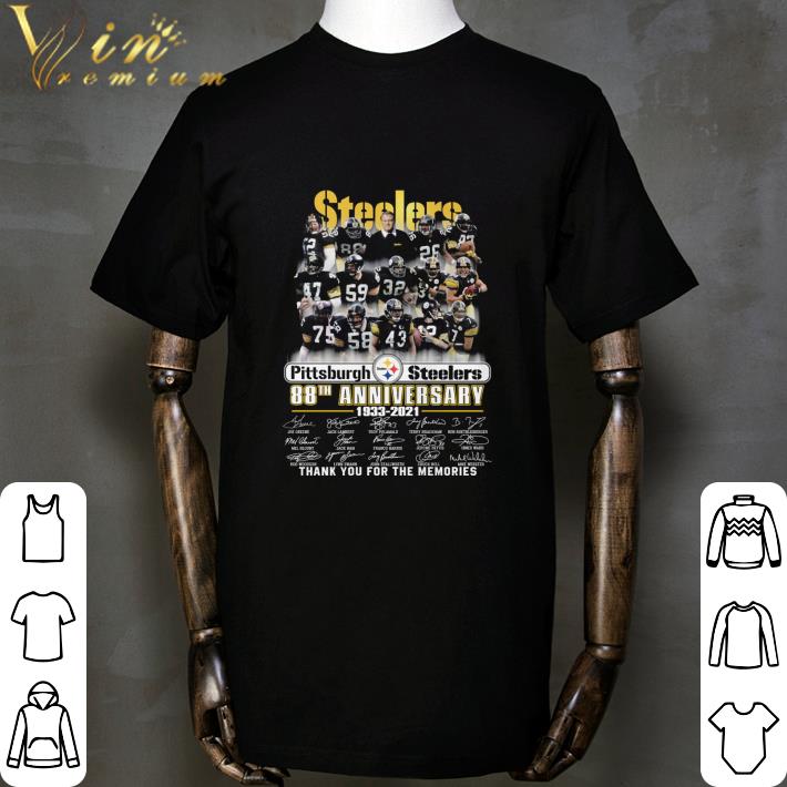Pittsburgh Steelers 88th anniversary 1933-2021 thank you for the memories shirt