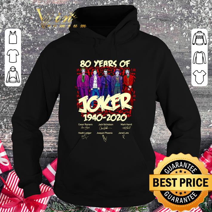 c361f72b original 80 years of joker 1940 2020 signatures cesar romero jack nicholson shirt 4 - Original 80 Years Of Joker 1940-2020 Signatures Cesar Romero Jack Nicholson shirt