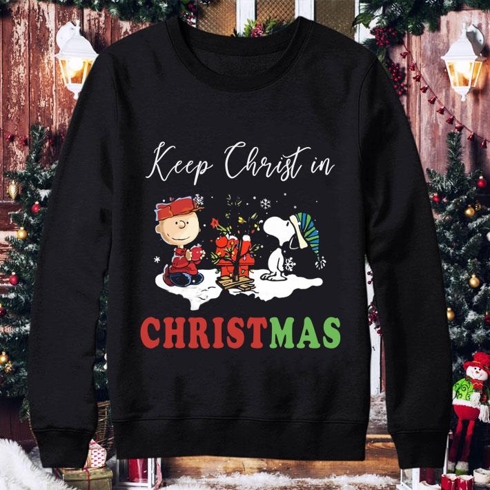 Funny Peanuts Charlie Brown and Snoopy Keep Christ In Christmas shirt c3b33a4b funny peanuts charlie brown and snoopy keep christ in christmas shirt 4 - Funny Peanuts Charlie Brown and Snoopy Keep Christ In Christmas shirt