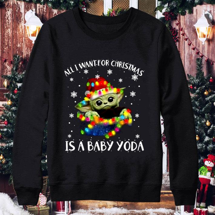 e48398d7 funny star wars baby yoda christmas is a baby yoda shirt 4 - Funny Star Wars Baby Yoda Christmas Is A Baby Yoda shirt