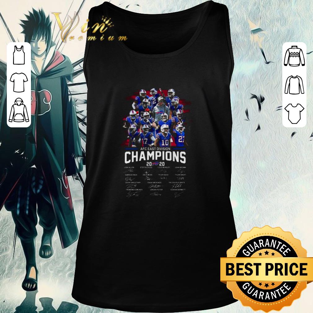 Pretty AFC East Division Champions 2020 Buffalo Bills Signatures shirt