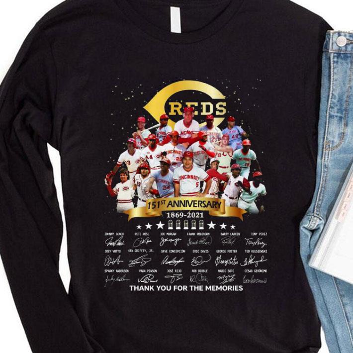 09d2f0f1 151st anniversary cincinnati reds 1869 2021 signatures shirt 4 - 151st Anniversary Cincinnati Reds 1869-2021 Signatures shirt
