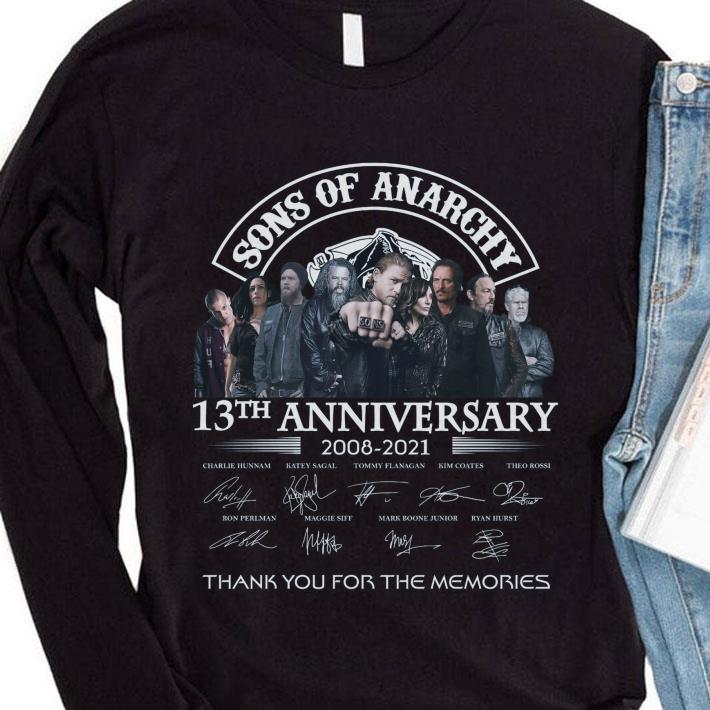 1beaa7e2 sons of anarchy tv series 13th anniversary 2008 2021 signatures shirt 4 - Sons Of Anarchy TV Series 13th Anniversary 2008-2021 Signatures shirt