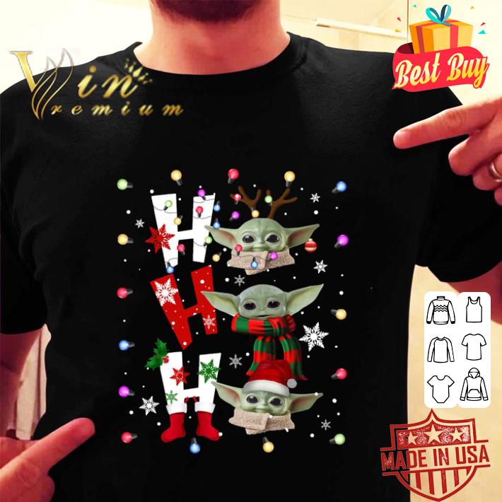 Hot Reindeer Santa Baby Yoda Ho Ho Ho Christmas shirt Hot Reindeer Santa Baby Yoda Ho Ho Ho Christmas shirt
