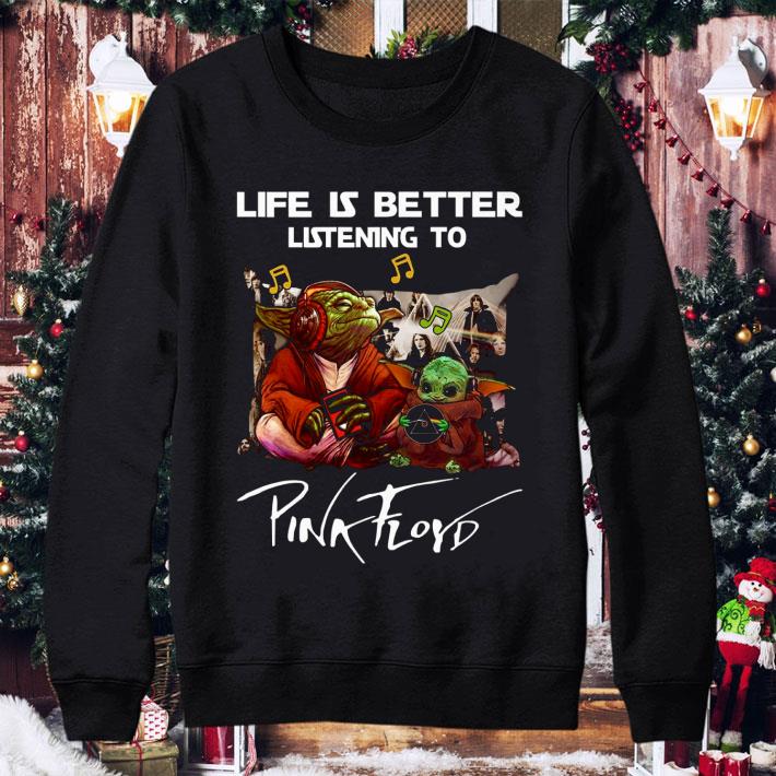 93c45a82 premium master yoda and baby yoda life is better listening to pink floyd star wars shirt 4 - Premium Master Yoda and Baby Yoda Life Is Better Listening To Pink Floyd Star Wars shirt