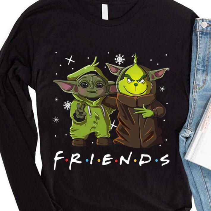 bdd4d874 original friends baby yoda and grinch disney shirt 4 - Original Friends Baby Yoda and Grinch Disney shirt
