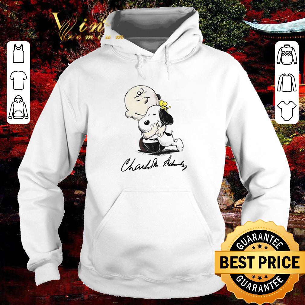 ed149c6d pretty charlie brown hug snoopy signature shirt 4 - Pretty Charlie Brown Hug Snoopy Signature shirt