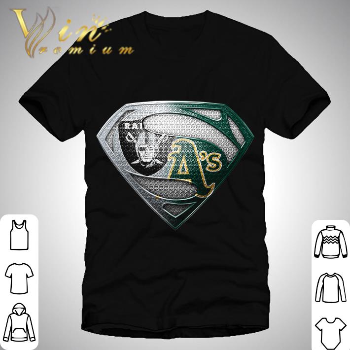 Logo Superman Oakland Raiders Oakland Athletics shirt