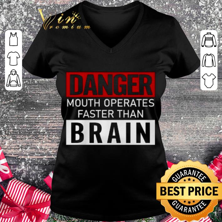 Official Danger Mouth Operates Faster Than Brain shirt